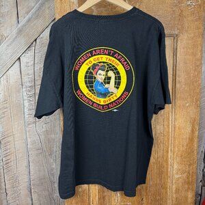 Building Trades Women Black Tee Size 2XL